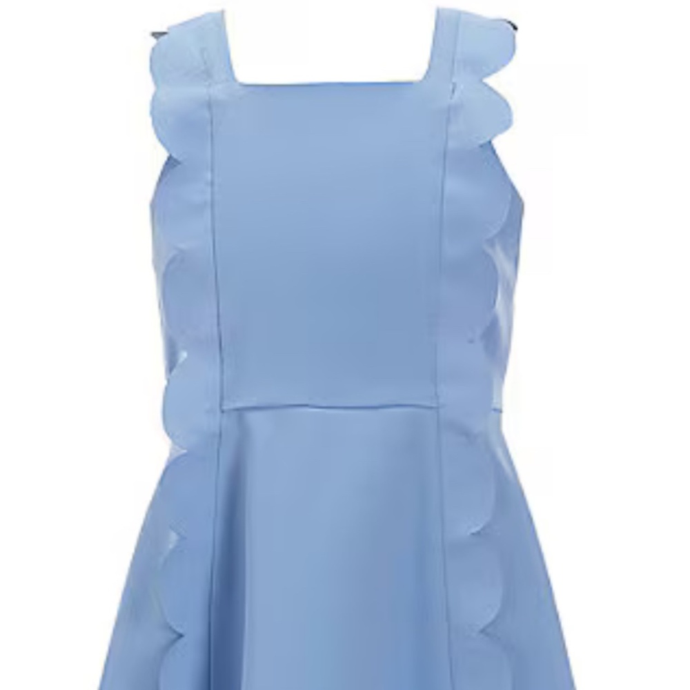 Rare Editions Girl Sleeveless Scalloped Dress